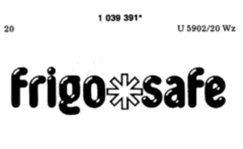 frigo safe Logo (DPMA, 06.07.1982)