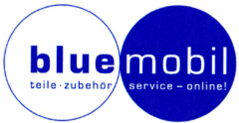 bluemobil teile zubehör service - online! Logo (DPMA, 08/23/2000)