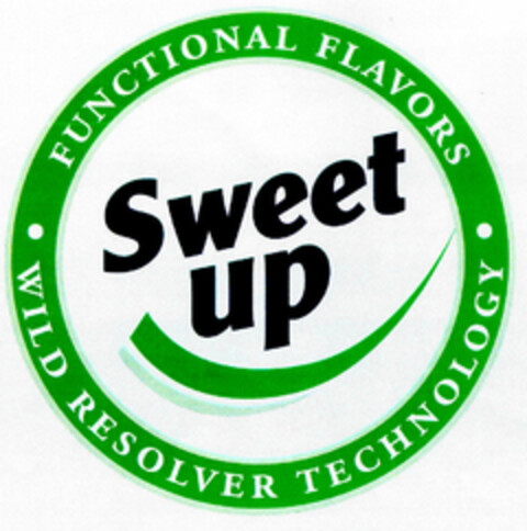 Sweet up ·WILD RESOLVER TECHNOLOGY· FUNCTIONAL FLAVORS Logo (DPMA, 28.12.2000)