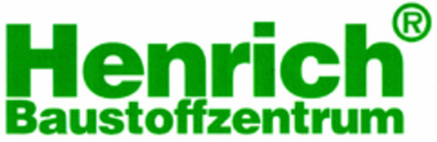 Henrich Baustoffzentrum Logo (DPMA, 30.10.2001)