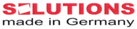 SOLUTIONS made in Germany Logo (DPMA, 01/30/2009)