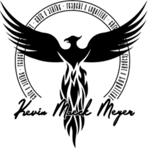 Kevin Maeck Meyer - ehre & stärke - respekt & loyalität - Logo (DPMA, 23.08.2018)