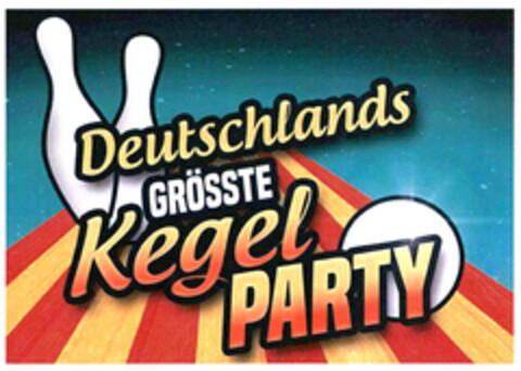 Deutschlands GRÖSSTE Kegel PARTY Logo (DPMA, 13.01.2020)