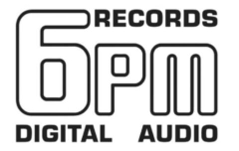 6pm RECORDS DIGITAL AUDIO Logo (DPMA, 03/18/2024)