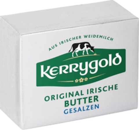 AUS IRISCHER WEIDEMILCH KERRYgold ORIGINAL IRISCHE BUTTER GESALZEN Logo (DPMA, 09.08.2024)