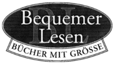 Bequemer Lesen BÜCHER MIT GRÖSSE Logo (DPMA, 03/09/2002)