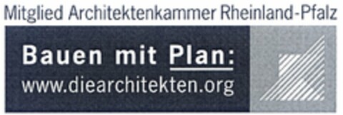 Bauen mit Plan: www.diearchitekten.org Logo (DPMA, 07/01/2004)