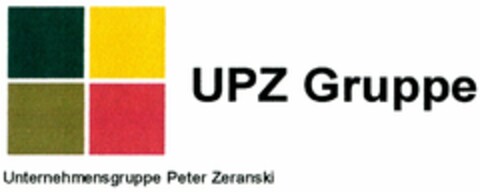 UPZ Gruppe  Unternehmensgruppe Peter Zeranski Logo (DPMA, 15.05.2005)