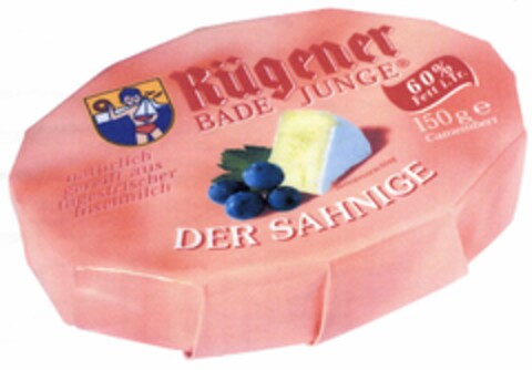 Rügener BADE JUNGE DER SAHNIGE Logo (DPMA, 09/30/2005)