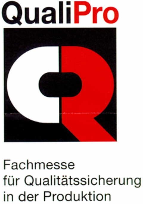 QualiPro Fachmesse für Qualitätssicherung in der Produktion Logo (DPMA, 15.02.1996)