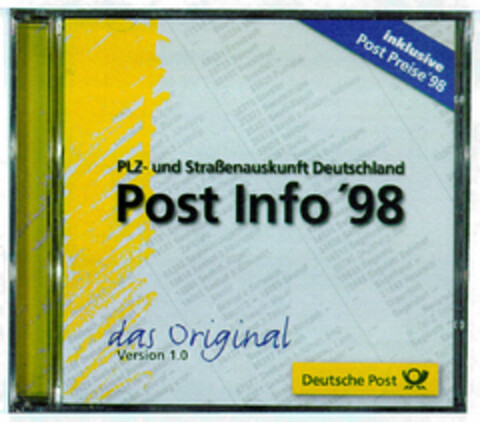 Post Info '98 das Original Version 1.0 Logo (DPMA, 26.08.1998)