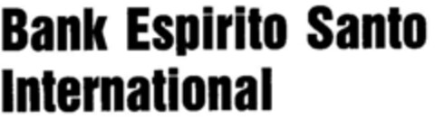 Bank Espirito Santo International Logo (DPMA, 05/04/1985)