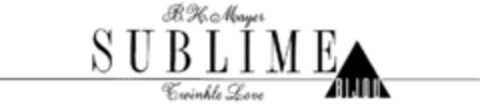B.H. MAYER SUBLIME BIJOU TWINKLE LOVE Logo (DPMA, 27.02.1992)