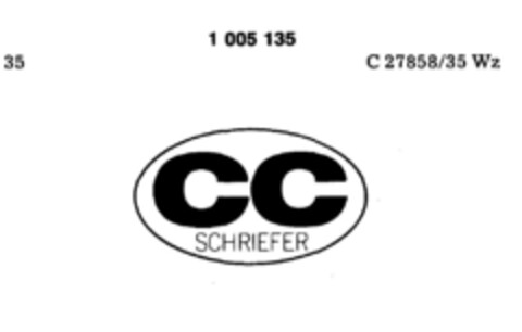 CC SCHRIEFER Logo (DPMA, 02.04.1979)