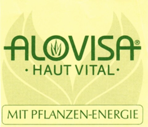 ALOVISA  HAUT VITAL  MIT PFLANZEN-ENERGIE Logo (DPMA, 27.08.1985)