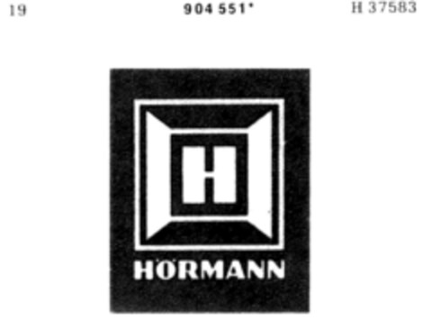 HÖRMANN Logo (DPMA, 02.11.1972)