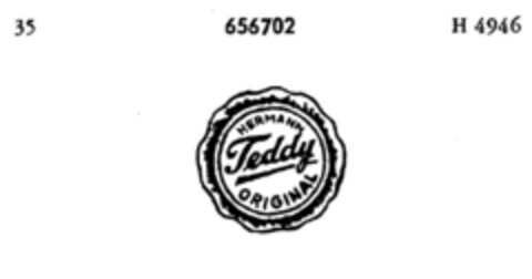 HERMANN Teddy ORIGINAL Logo (DPMA, 09/24/1952)