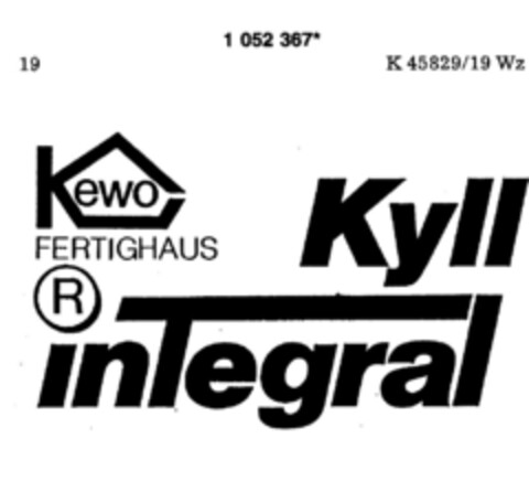 Kyll integral Kewo FERTIGHAUS Logo (DPMA, 04.06.1983)