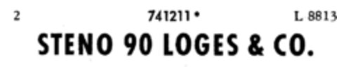 STENO 90 LOGES & CO Logo (DPMA, 26.08.1960)