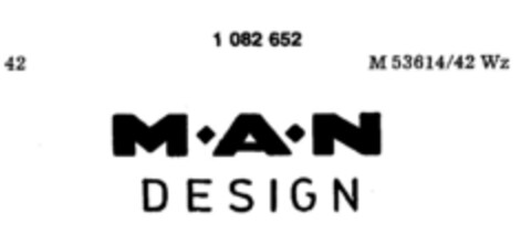 M A N DESIGN Logo (DPMA, 15.09.1983)