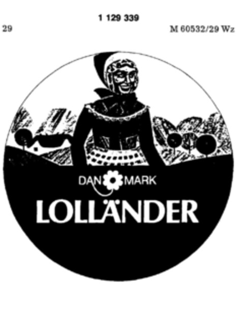 DANMARK LOLLÄNDER Logo (DPMA, 11.04.1987)
