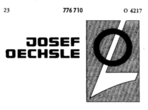 JOSEF OECHSLE Logo (DPMA, 12.04.1962)