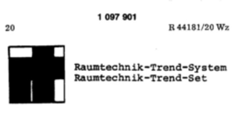 Raumtechnik-Trend-System Raumtechnik-Trend-Set Logo (DPMA, 02.04.1986)