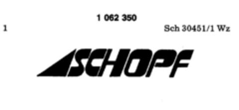 SCHOPF Logo (DPMA, 07/27/1983)