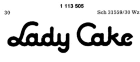 Lady Cake Logo (DPMA, 12.01.1985)