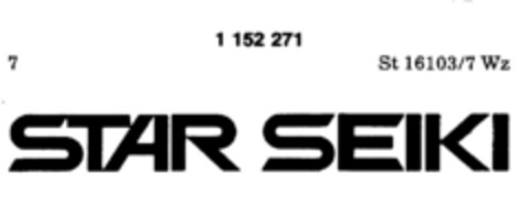 STAR SEIKI Logo (DPMA, 23.02.1989)