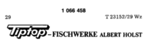 Tiptop-FISCHWERKE Logo (DPMA, 23.01.1984)