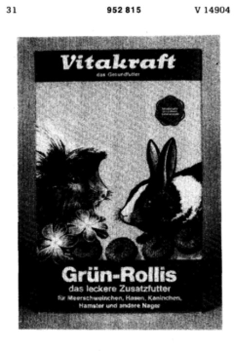 Vitakraft Grün-Rollis Logo (DPMA, 28.11.1975)