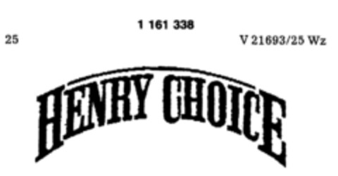 HENRY CHOICE Logo (DPMA, 08/30/1989)