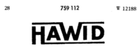 HAWID Logo (DPMA, 11/19/1960)