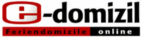 e-domizil Feriendomizile online Logo (DPMA, 31.08.2000)