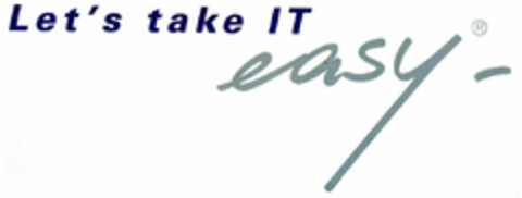Let's take IT easy Logo (DPMA, 25.06.2001)