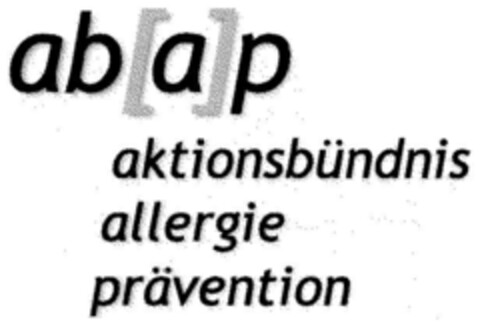 ab(a)p aktionsbündnis allergie prävention Logo (DPMA, 27.11.2001)