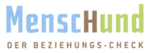 MenscHund DER BEZIEHUNGS-CHECK Logo (DPMA, 20.10.2009)