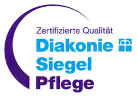 Zertifizierte Qualität Diakonie Siegel Pflege Logo (DPMA, 26.04.2010)