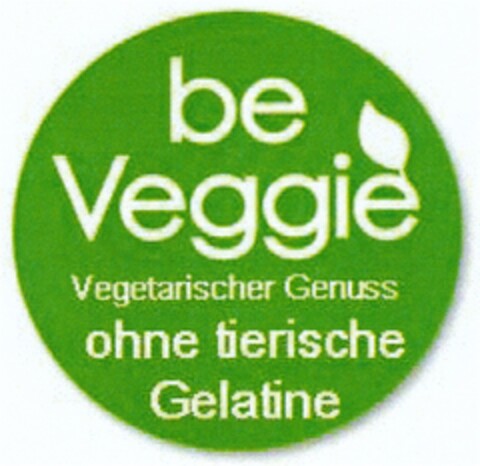 be Veggie Vegetarischer Genuss ohne tierische Gelatine Logo (DPMA, 10.02.2011)