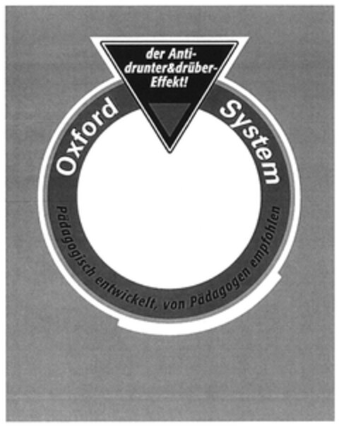der Anti-drunter&drüber-Effekt! Oxford System Pädagogisch entwickelt, von Pädagogen empfohlen Logo (DPMA, 27.10.2016)