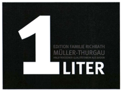 EDITION FAMILIE RICHRATH MÜLLER-THURGAU HALBTROCKENR QUALITÄTSWEIN AUS BADEN 1LITER Logo (DPMA, 09/19/2020)