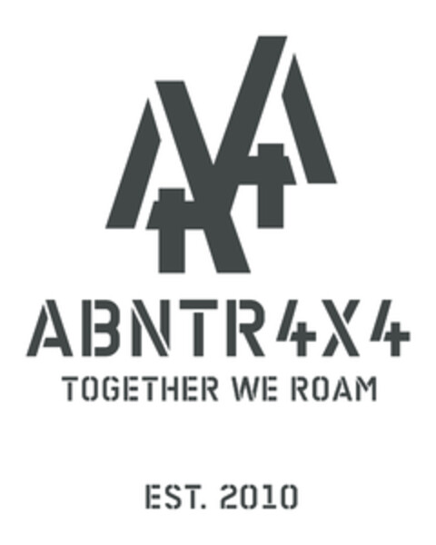 ABNTR 4X4 TOGETHER WE ROAM EST- 2010 Logo (DPMA, 11/05/2020)