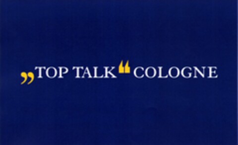 TOP TALK COLOGNE Logo (DPMA, 09/29/2004)