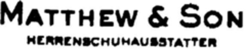 MATTHEW & SON   HERRENSCHUHAUSSTATTER Logo (DPMA, 11/29/1995)