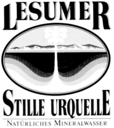 LESUMER STILLE URQUELLE NATÜRLICHES MINERALWASSER Logo (DPMA, 24.09.1996)
