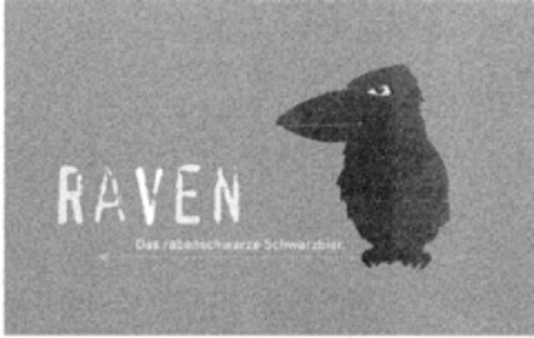 RAVEN Das rabenschwarze Schwarzbier. Logo (DPMA, 04.06.1998)