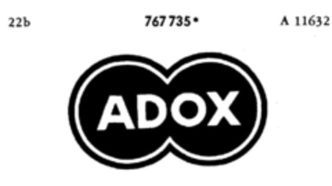 ADOX Logo (DPMA, 12/20/1961)