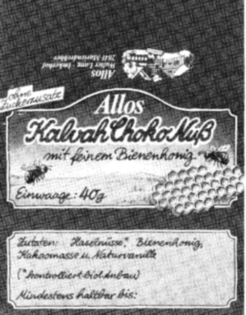 Allos KalvahChokoNuß Logo (DPMA, 20.08.1986)