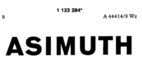 ASIMUTH Logo (DPMA, 13.04.1988)